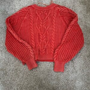 Orange Frankie sweater free people